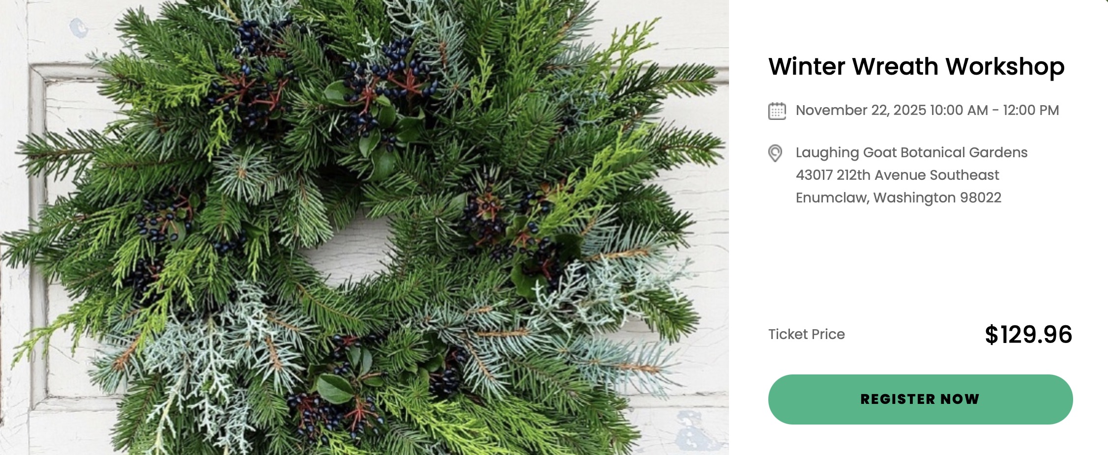 Winter Wreath Workshop