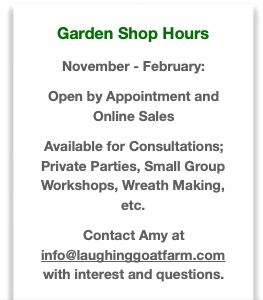 Garden Shop Hours