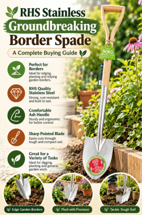 RHS Stainless Groundbreaking Border Spade